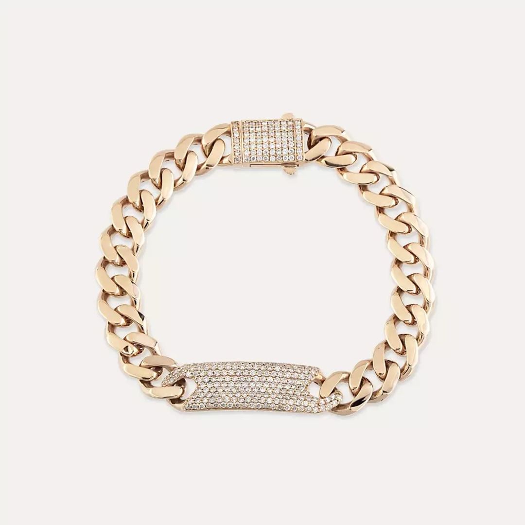 1.45 CT Pırlanta Taşlı Rose Altın Künye