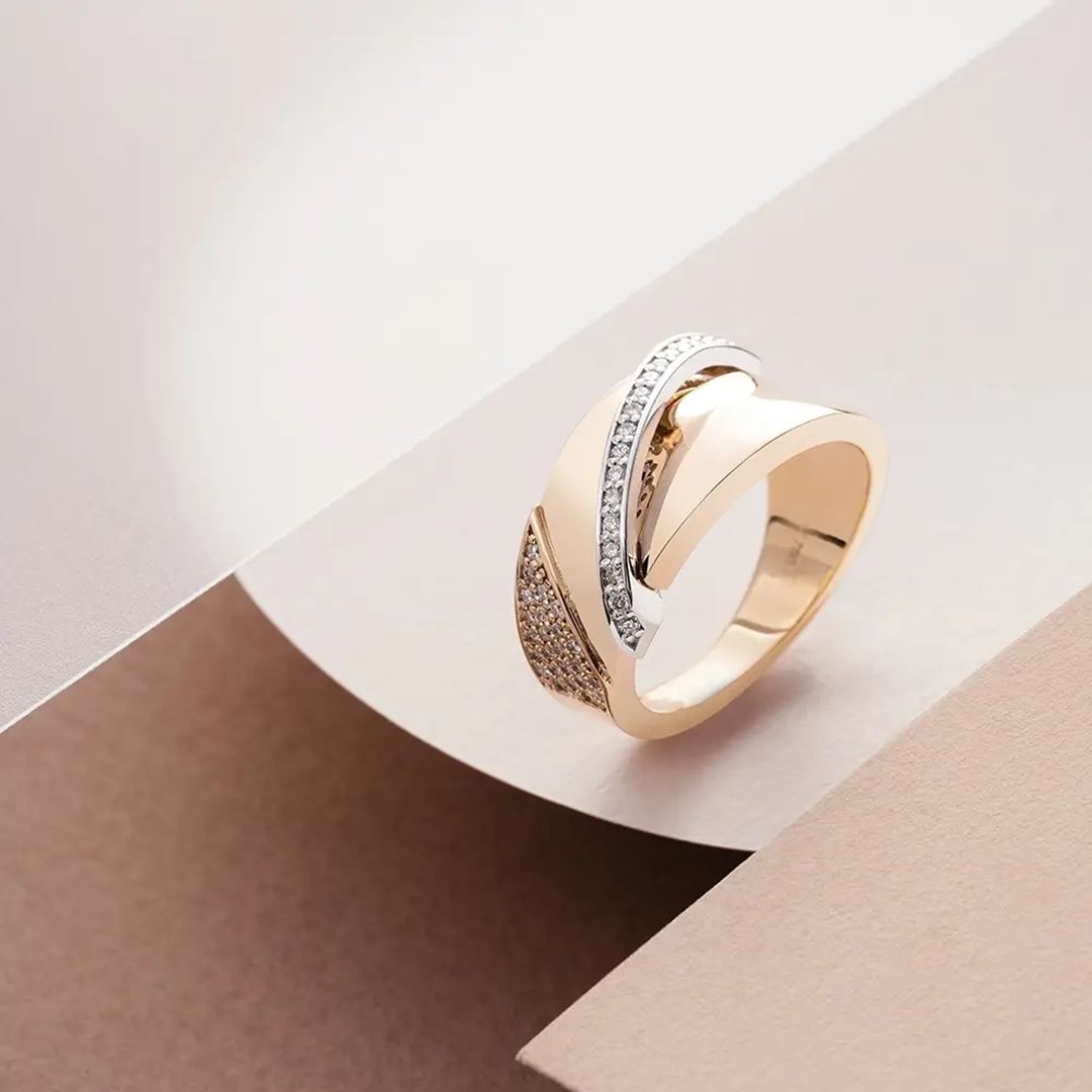 Vectra 0.29 CT Pırlanta Taşlı Rose Altın Yüzük