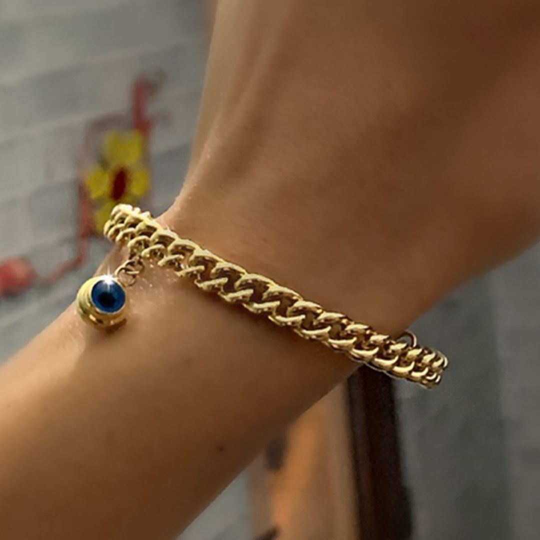 Gözlü Altın Bileklik Y00015