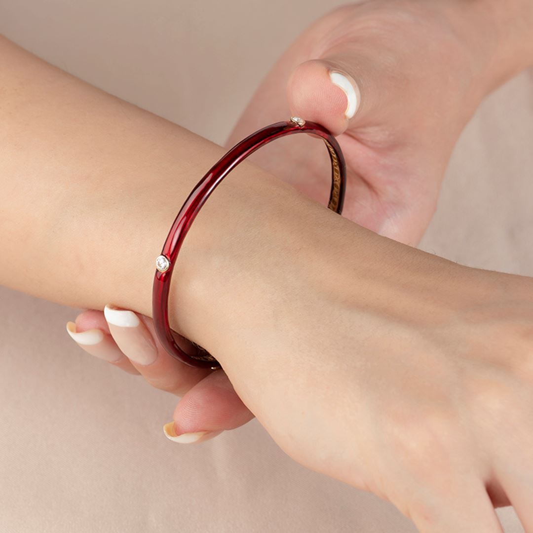 Piano Taş Detay Mine Altın Bileklik PI0012