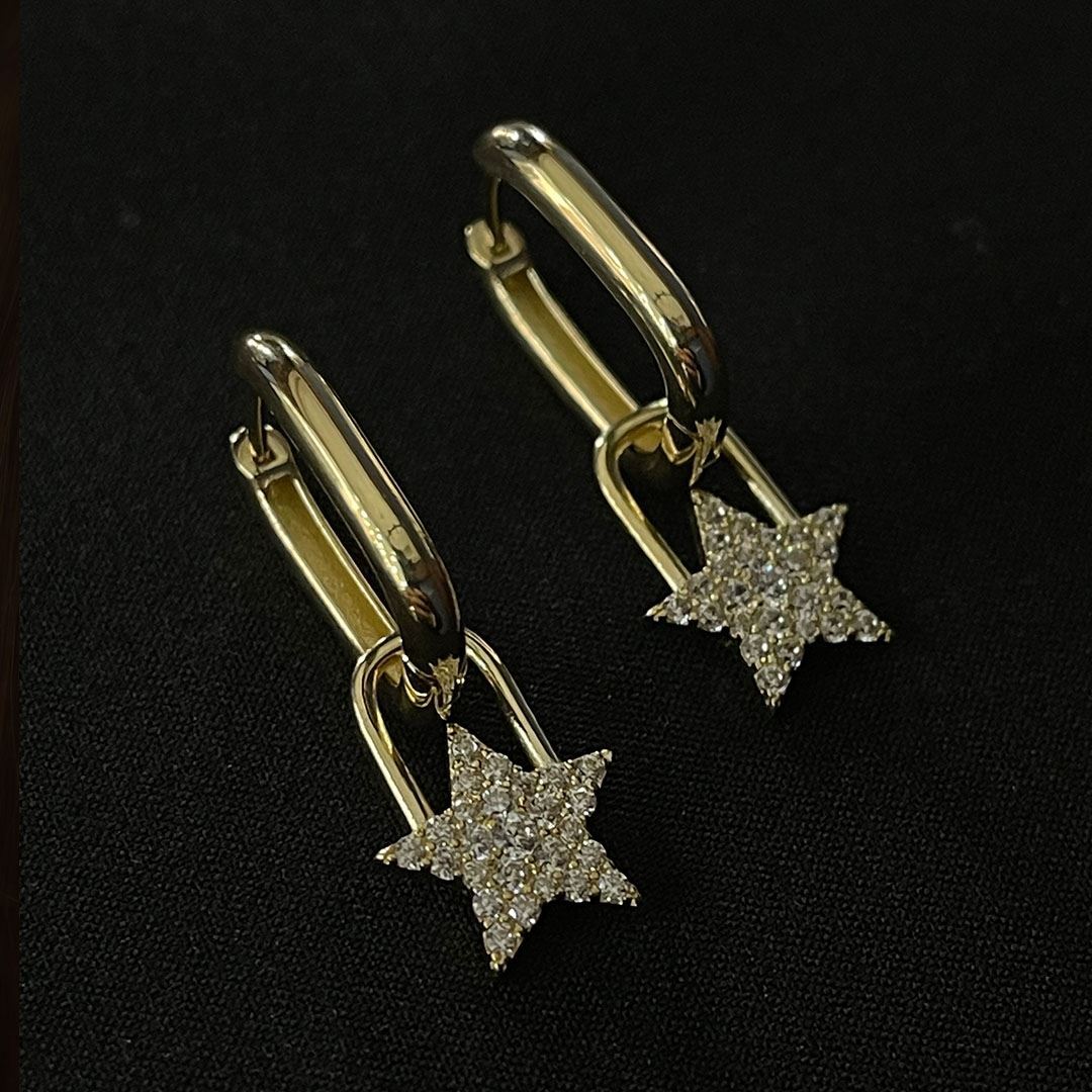 Özel Tasarım Yıldız Küpe KP0095