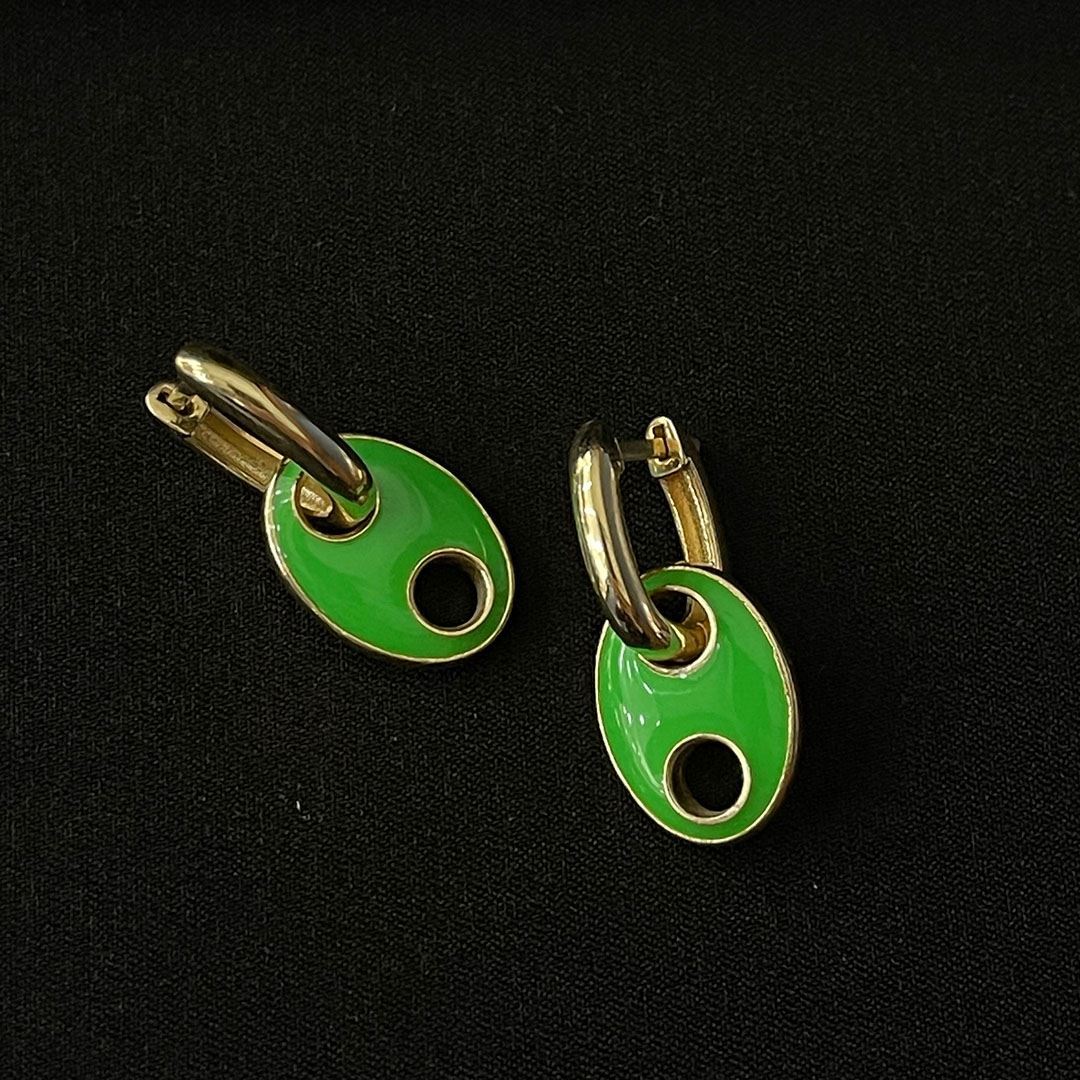 Sarı Mineli Küpe KP0100