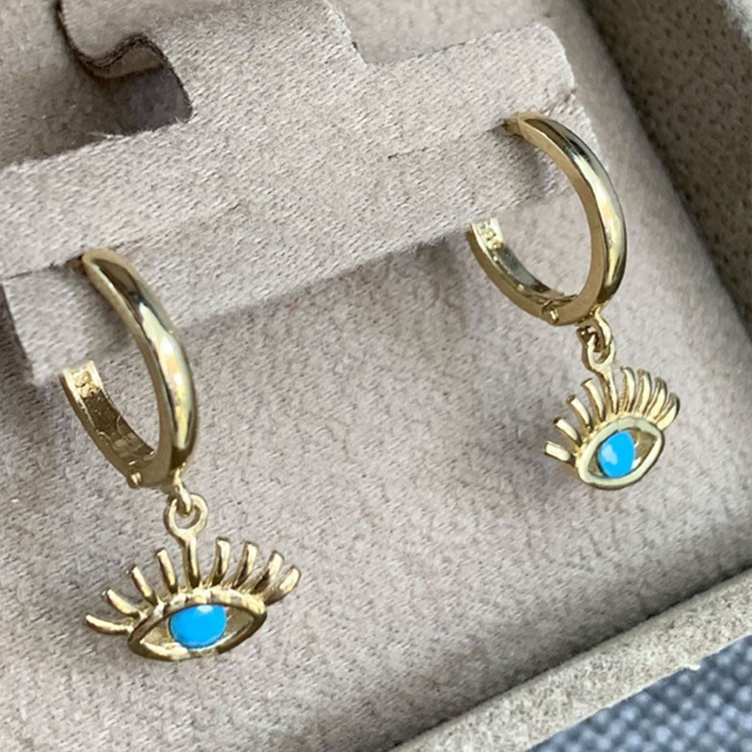 Göz Altın Küpe KP0328