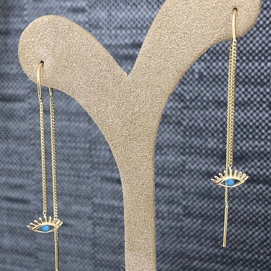 Göz Zincir Küpe Y00458