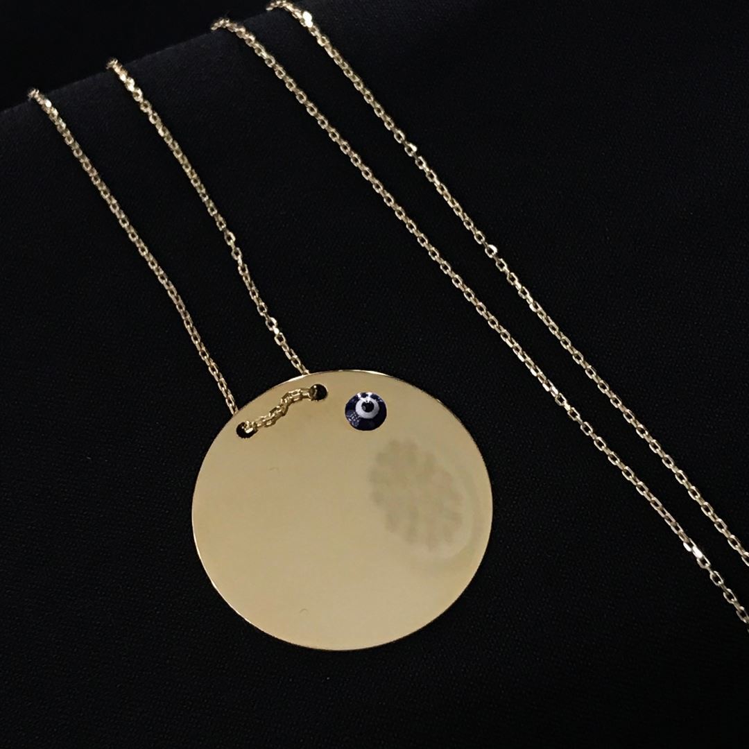 8 Ayar Plaka Kolye 8A0001