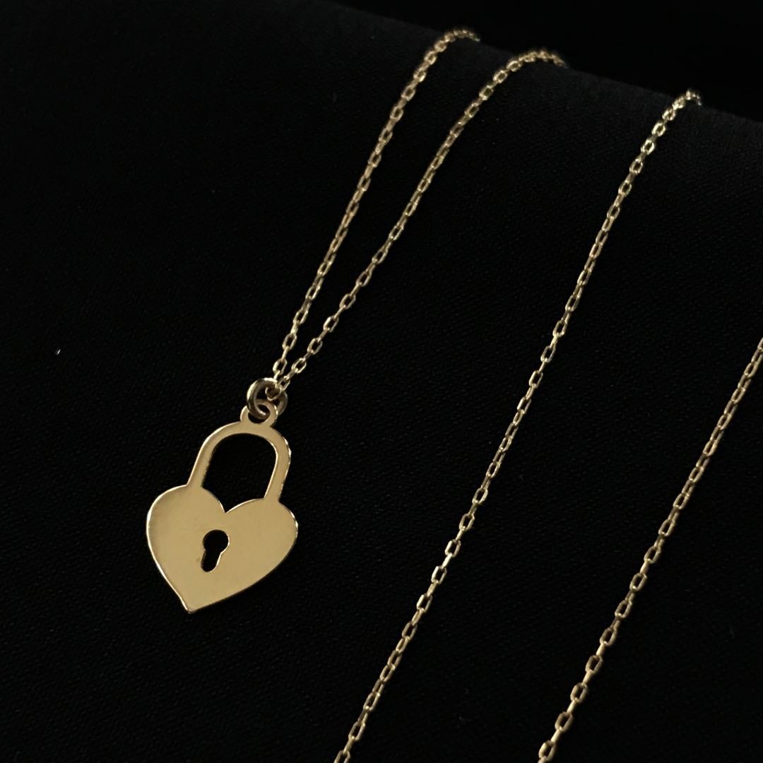 8 Ayar Kilit Kolye 8A0006