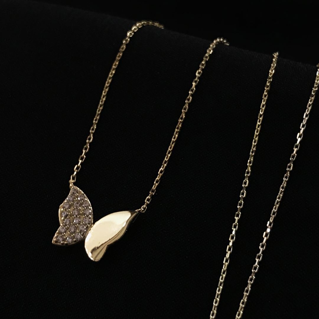 8 Ayar Kelebek Kolye 8A0008