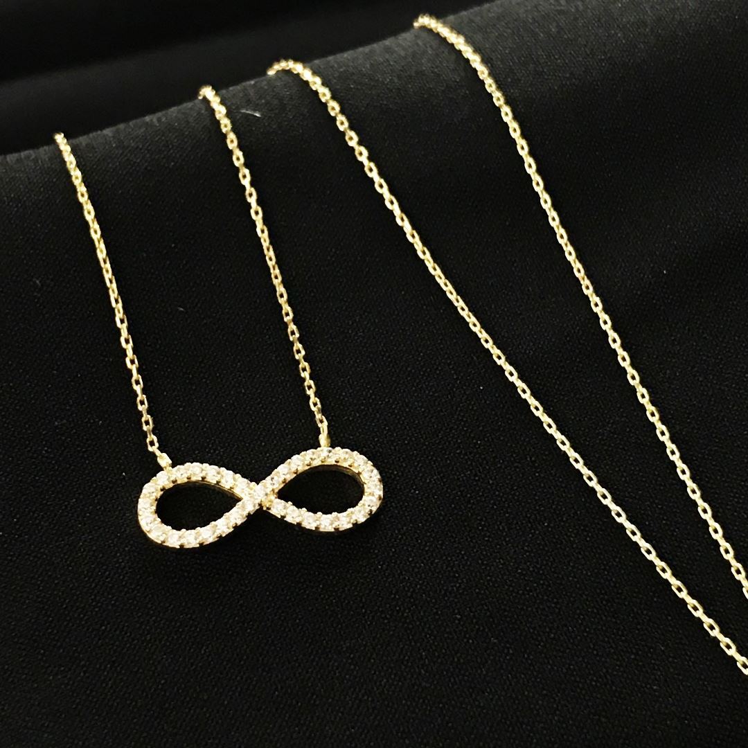 8 Ayar Sonsuzluk Kolye 8A0012