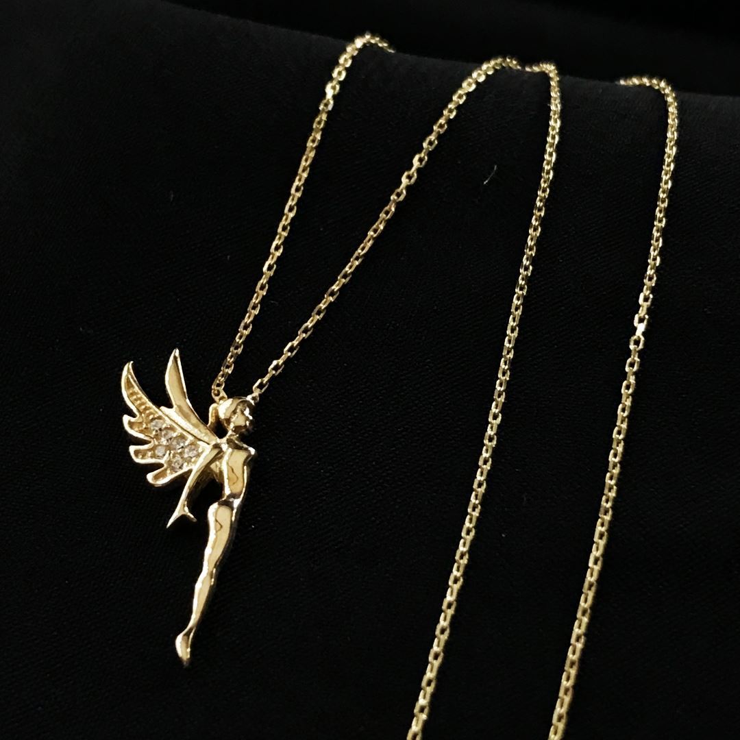 8 Ayar Melek Kolye 8A0013