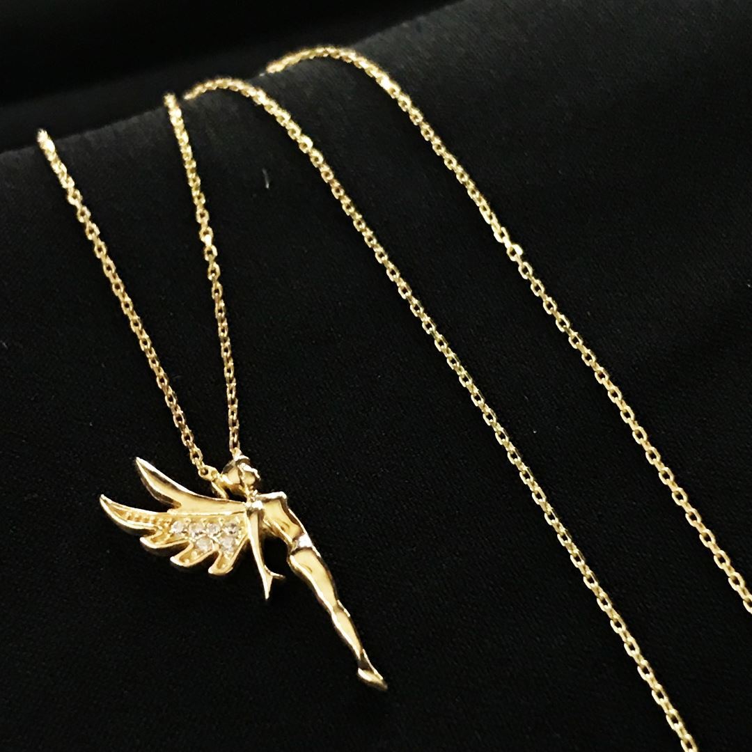 8 Ayar Melek Kolye 8A0013