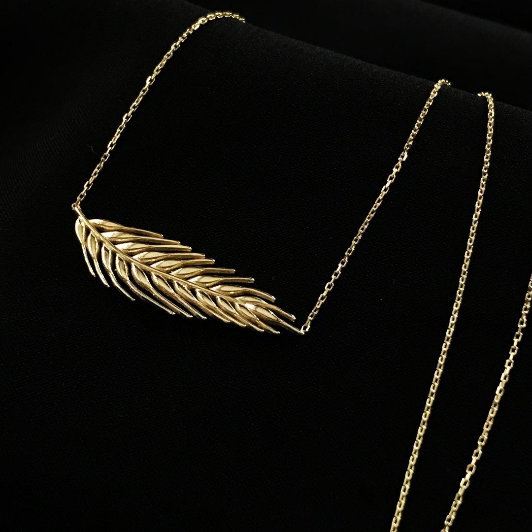 8 Ayar Buğday Kolye 8A0015