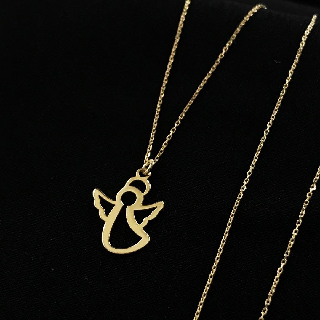 8 Ayar Melek Kolye 8A0021