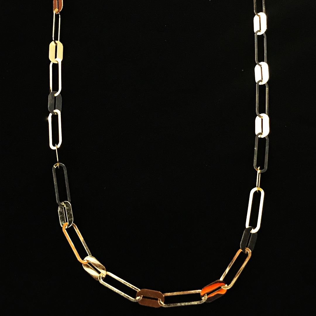 8 Ayar Düz Ataç Kolye 8A0031