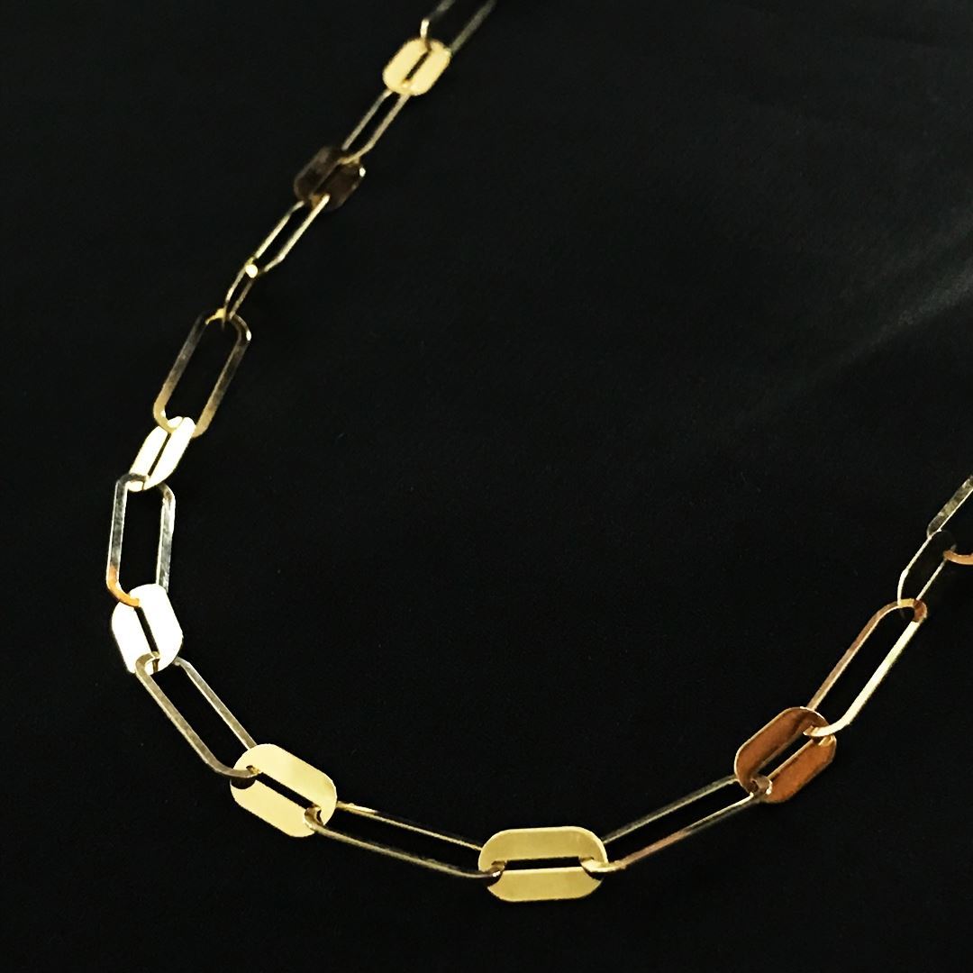 8 Ayar Düz Ataç Kolye 8A0031