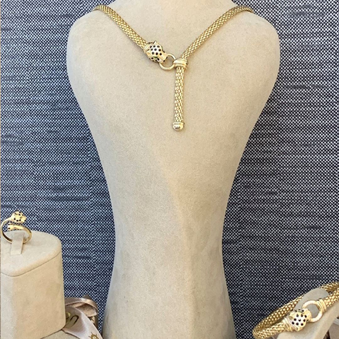 İtalyan Kaplan Altın Takı Set Y00116