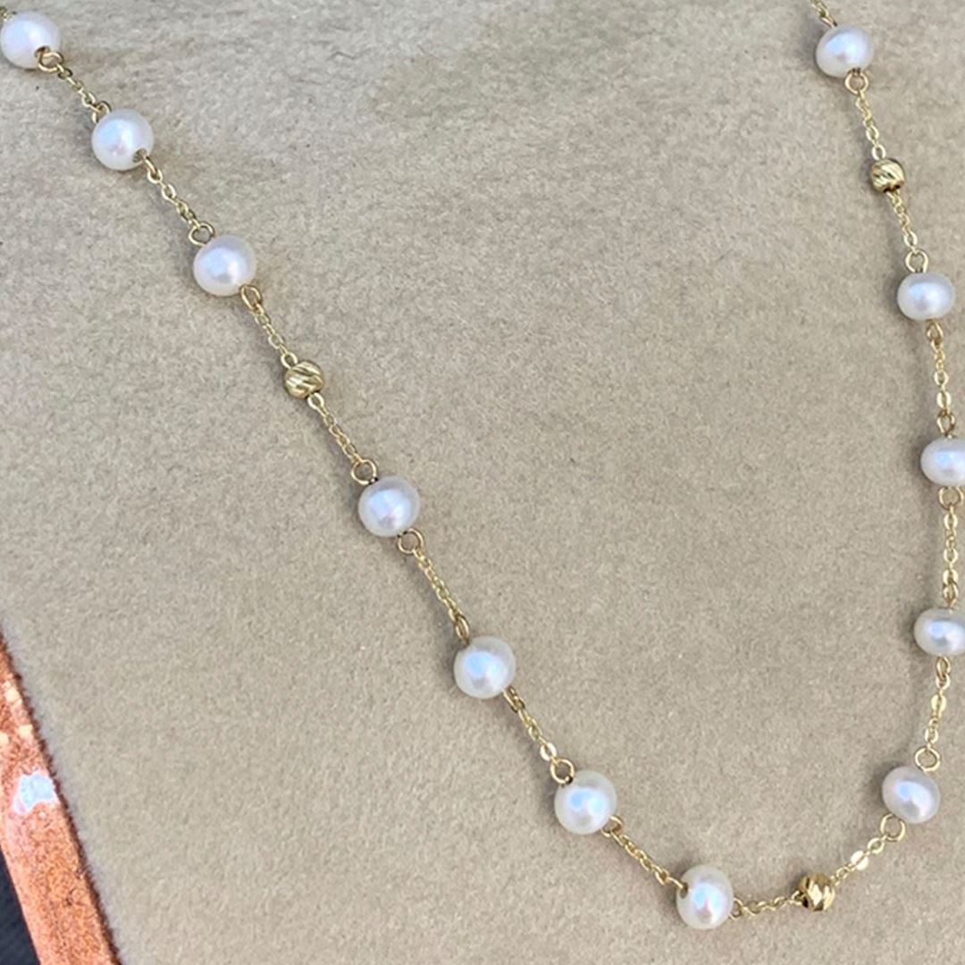 İnci Takı Altın Takı Seti  Y00364