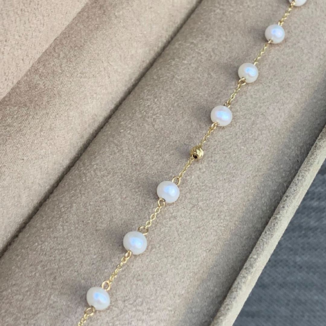 İnci Takı Altın Takı Seti  Y00364