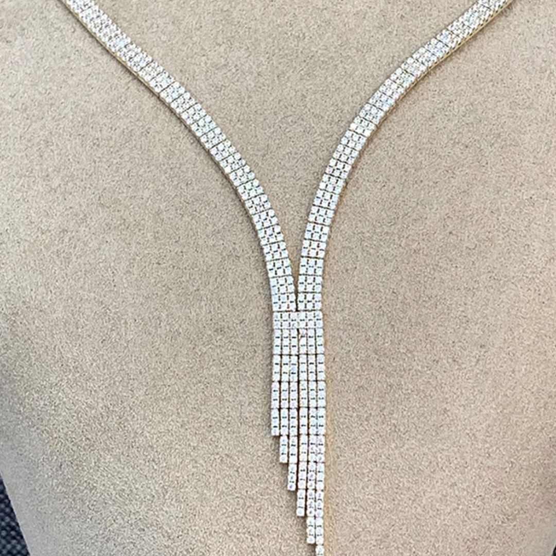 Üç Sıra Su Yolu Altın Takı Seti  Y00386