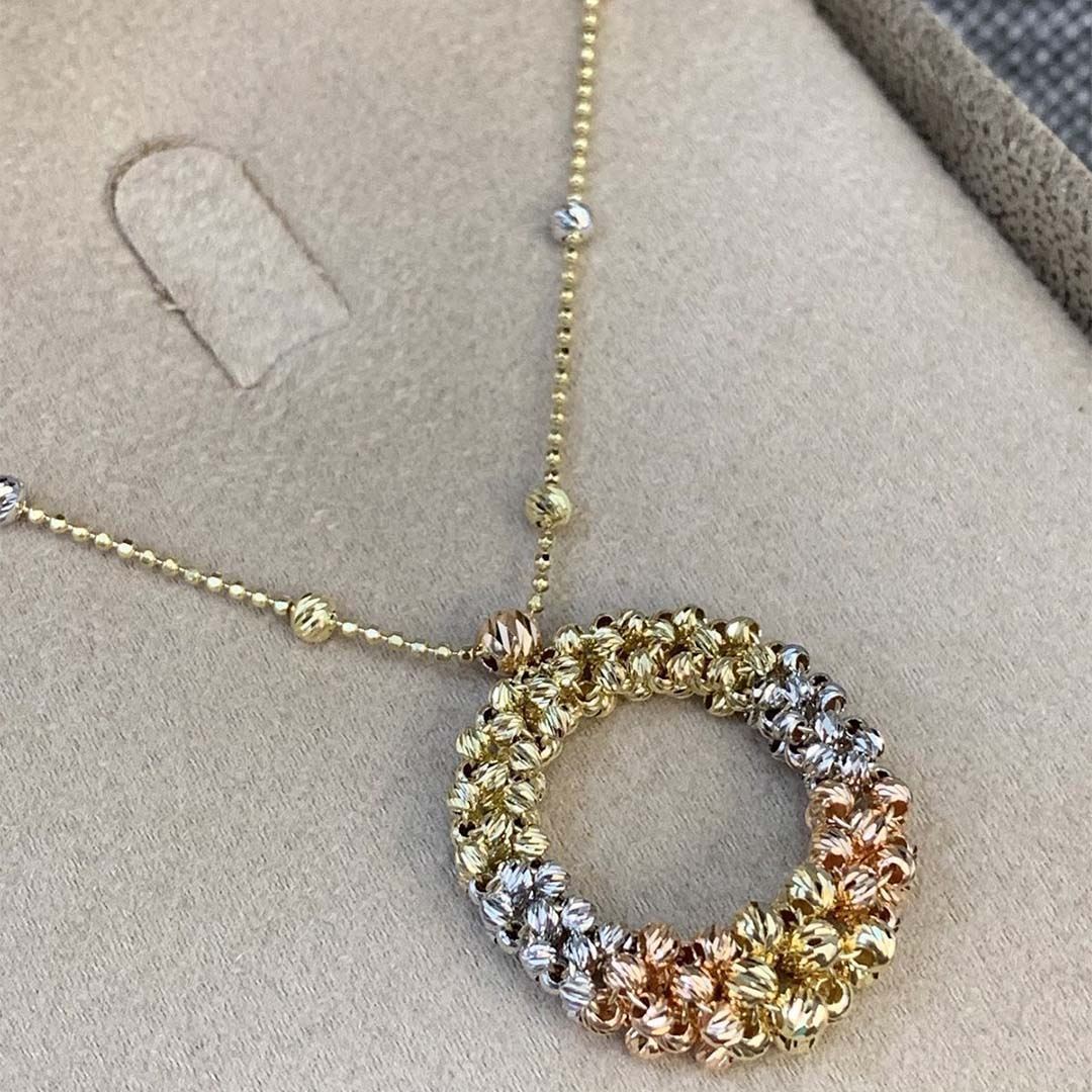 Dorika Toplu Altın Kolye KL0032