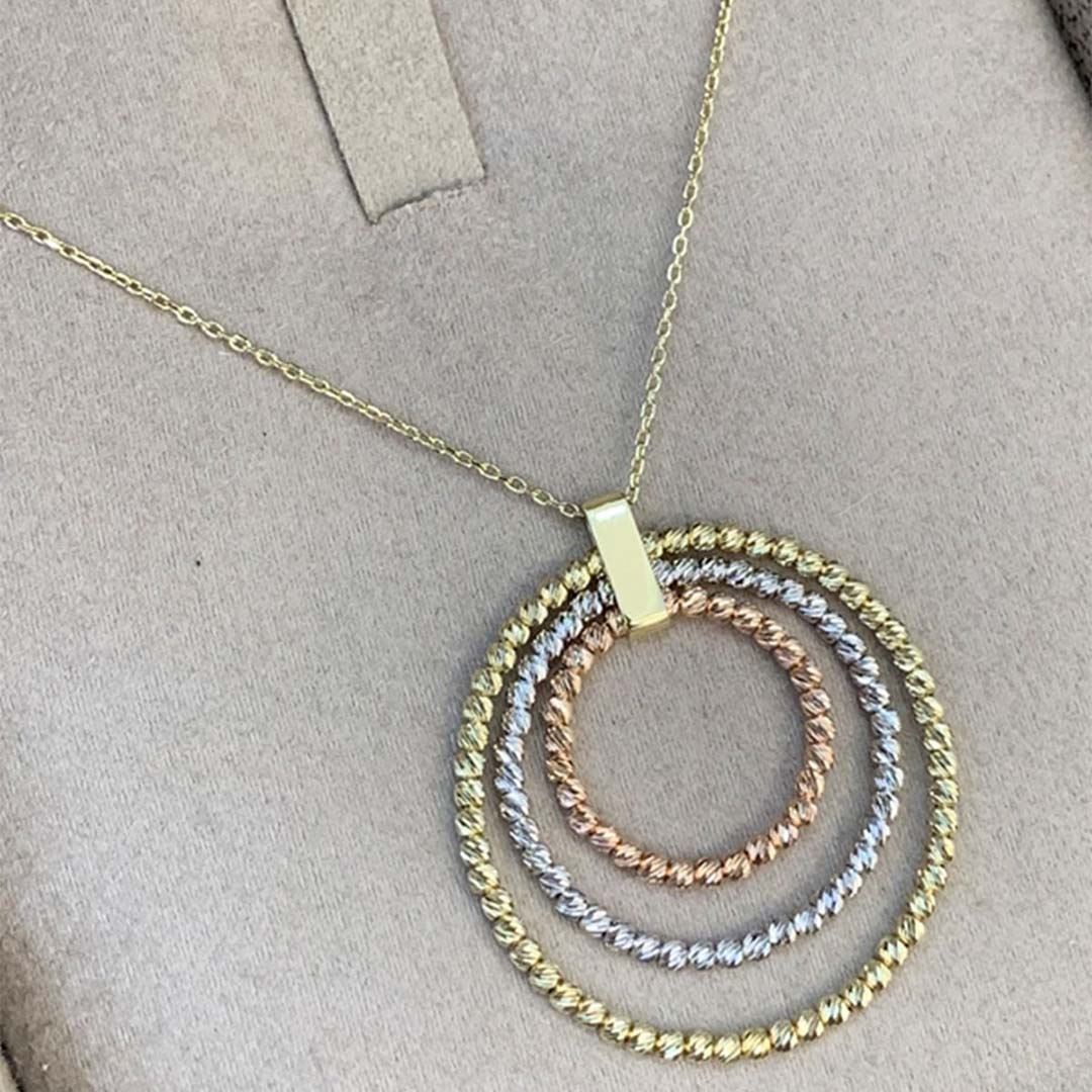 Dorika Halka Altın Kolye KL0140