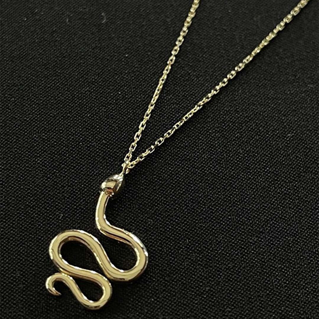 Yılan Motifli Tasarım Kolye KL0226