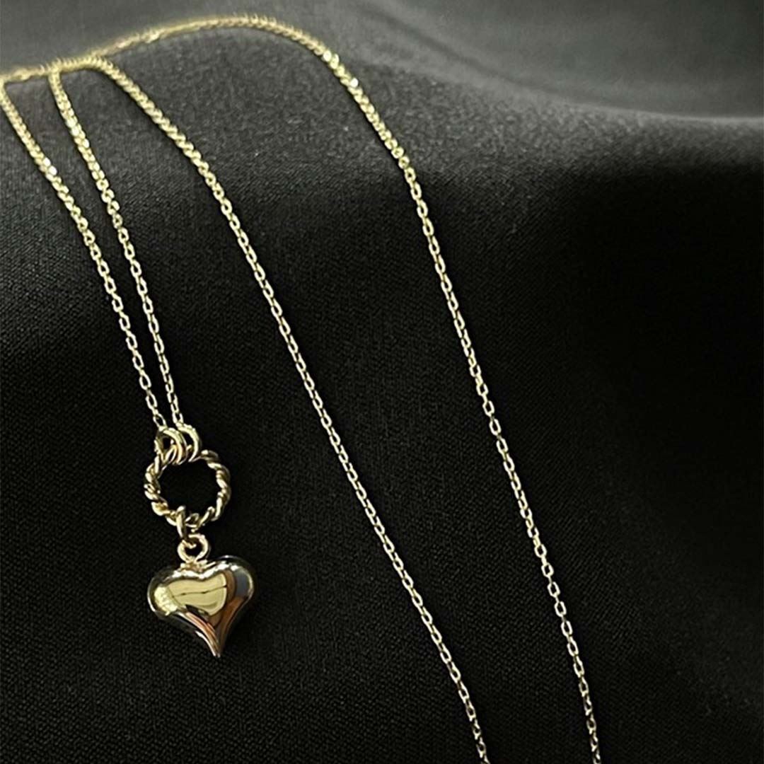 Halkalı Kalp Kolye KL0232