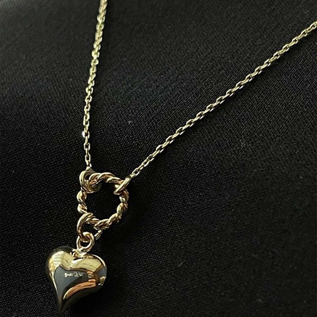 Halkalı Kalp Kolye KL0232