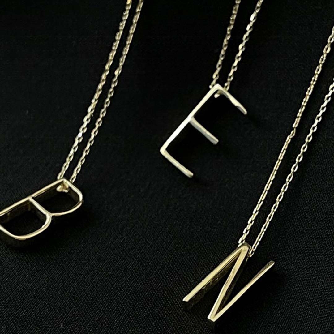 Minimal Harf Kolye KL0236