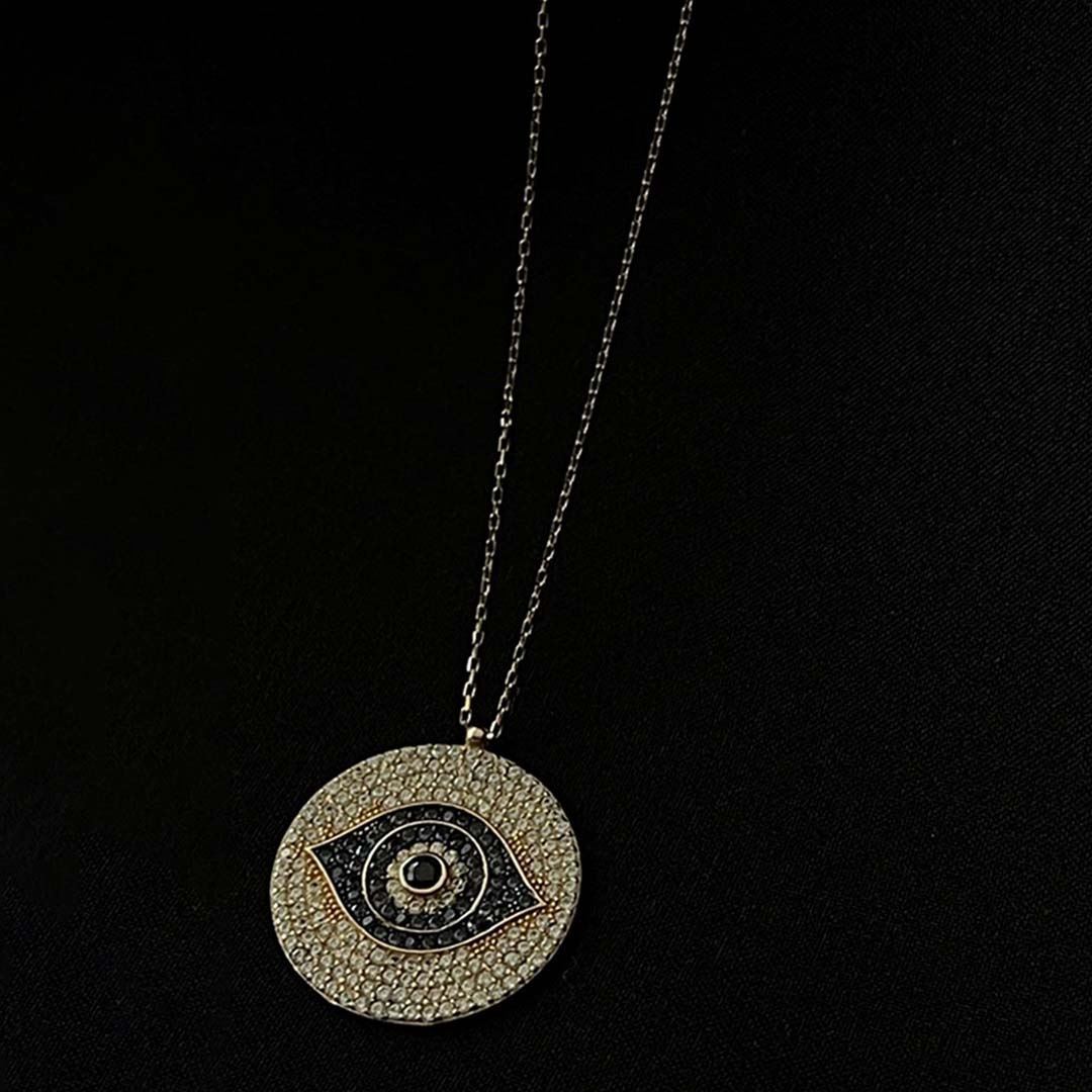 Mini Taşlı Göz Kolye KL0239