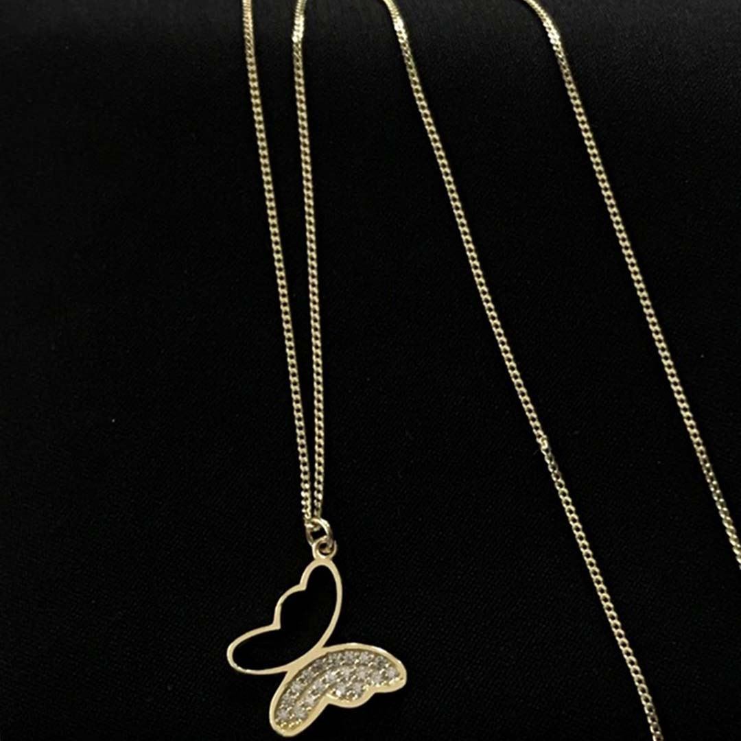 Kelebek Figürlü Kolye KL0256