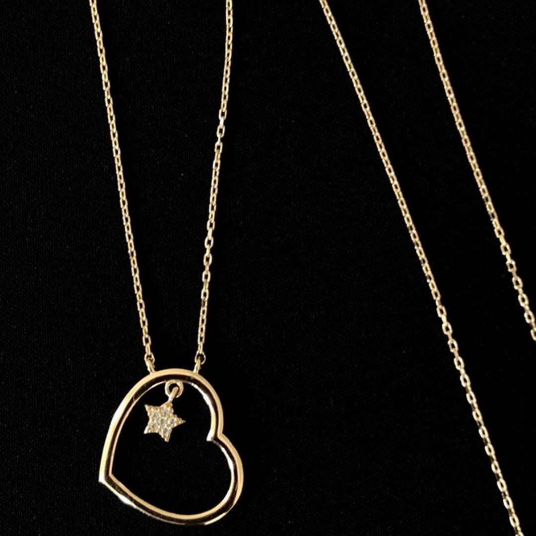 Kalp-Yıldız Kolye KL0262