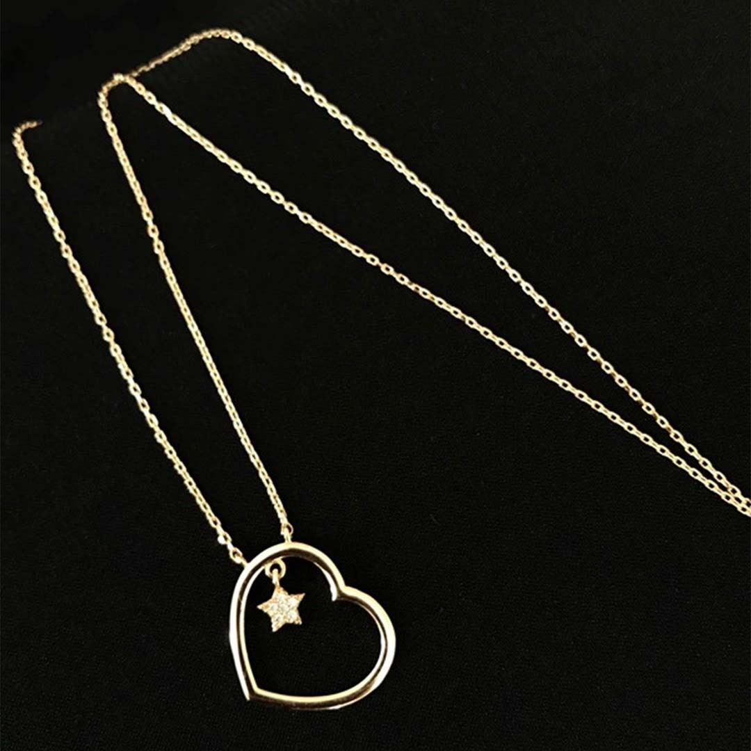 Kalp-Yıldız Kolye KL0262