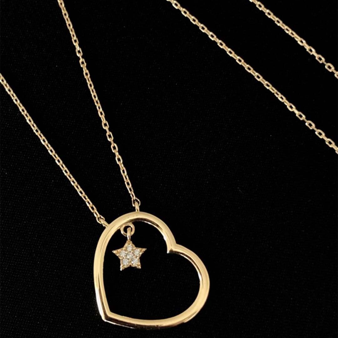 Kalp-Yıldız Kolye KL0262
