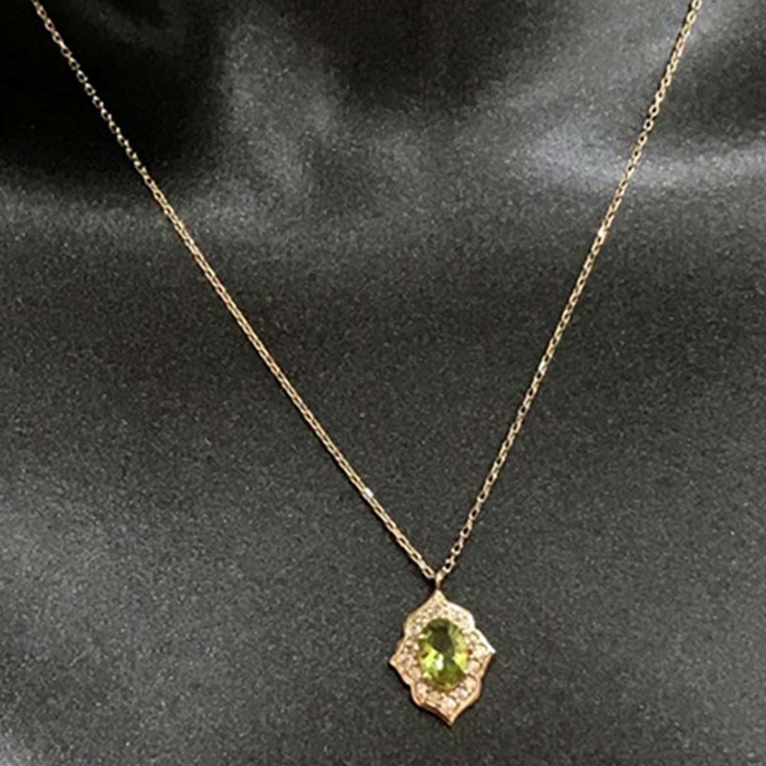 Sarı Taşlı Kolye KL0288