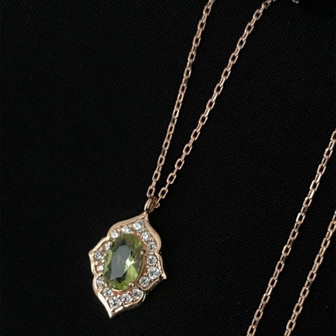 Sarı Taşlı Kolye KL0288