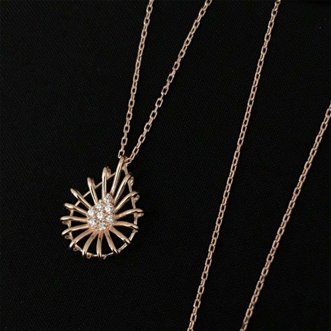 Minimal Taşlı Kolye KL0289