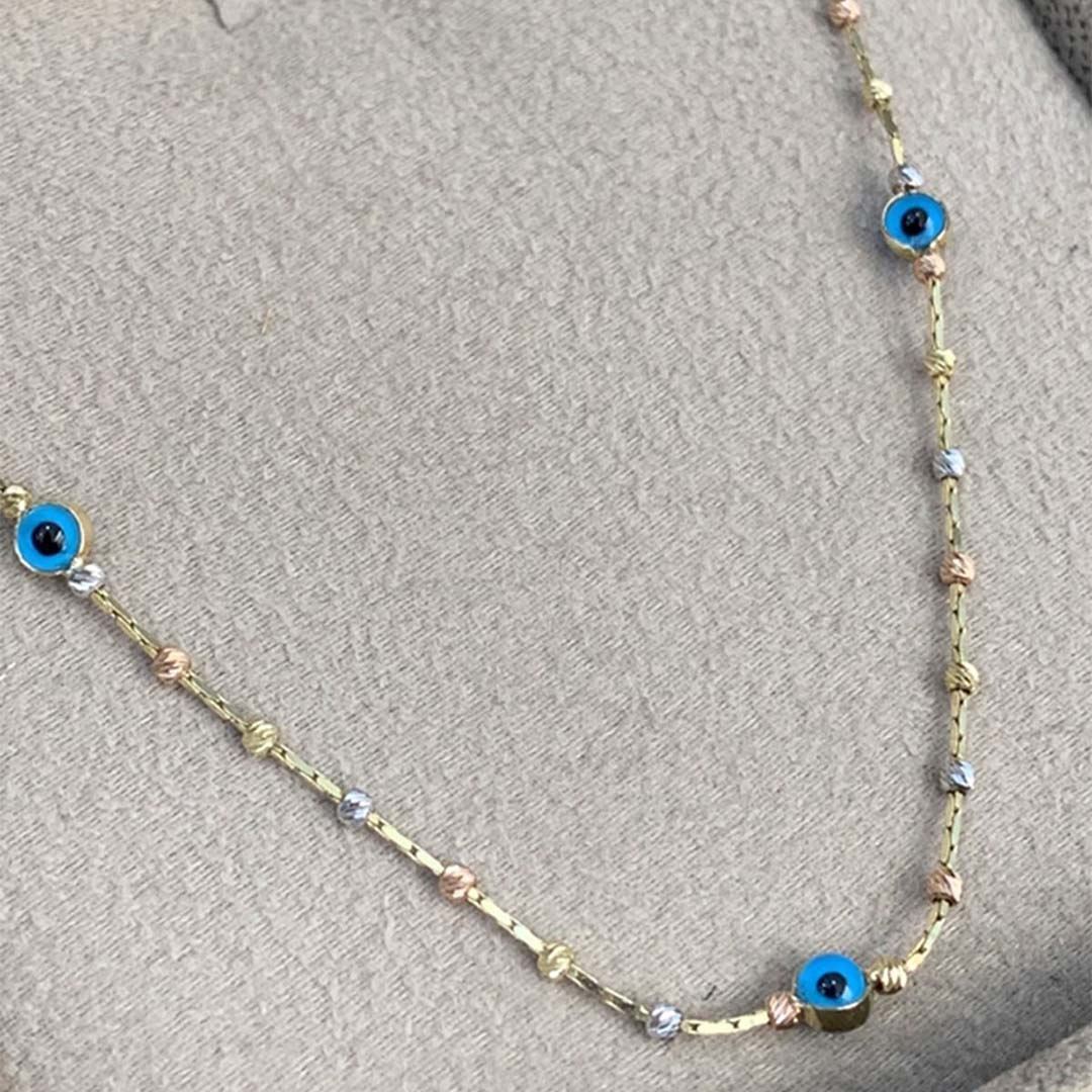 Dorika Toplu Gözlü Kolye Y00005