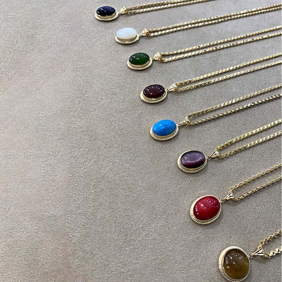 Renkli Taşlı Kolye Y00082