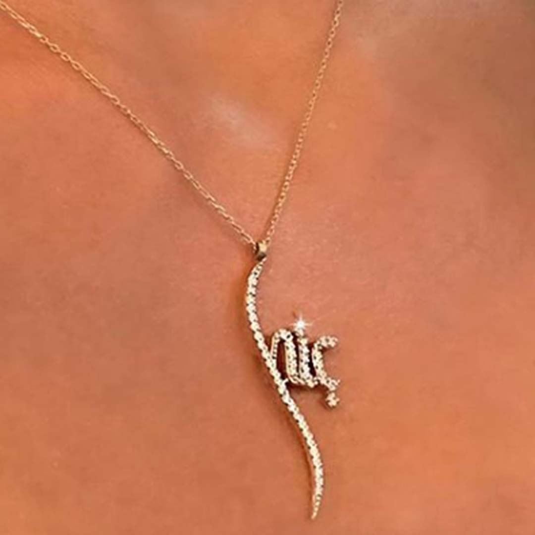 Yeşil Beyaz Taşlı Hiç Kolye Y00330