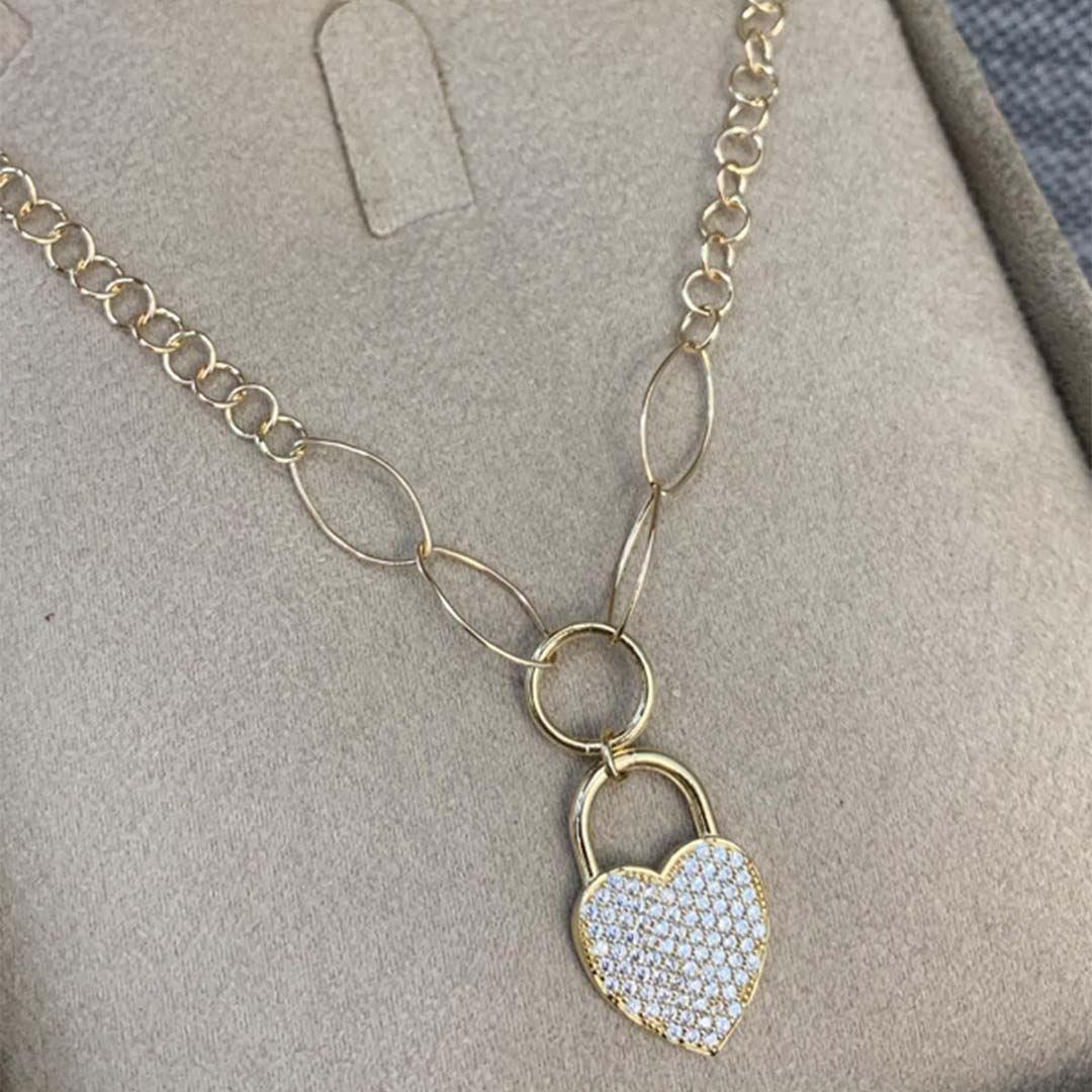 Kilit Kalp Kolye Y00351