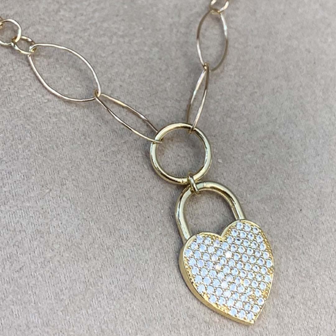 Kilit Kalp Kolye Y00351