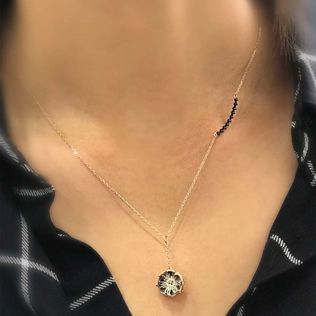 Çift Taraflı Kolye Y00506