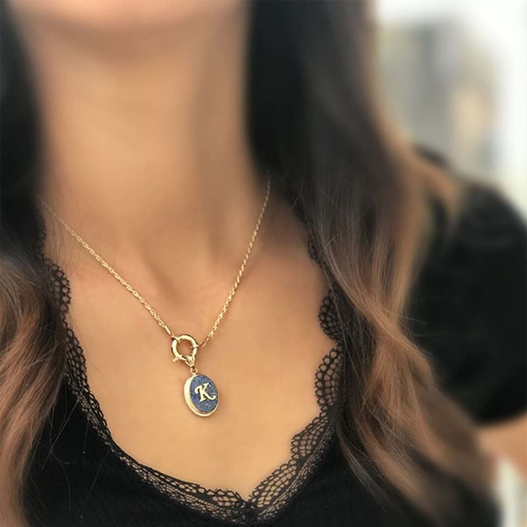 Yıldız Taşı Harf Kolye Y00522