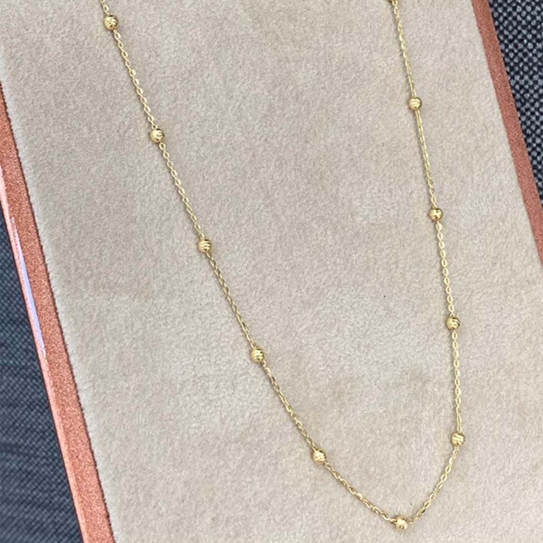 Uzun Zincir Top Kolye Y00524