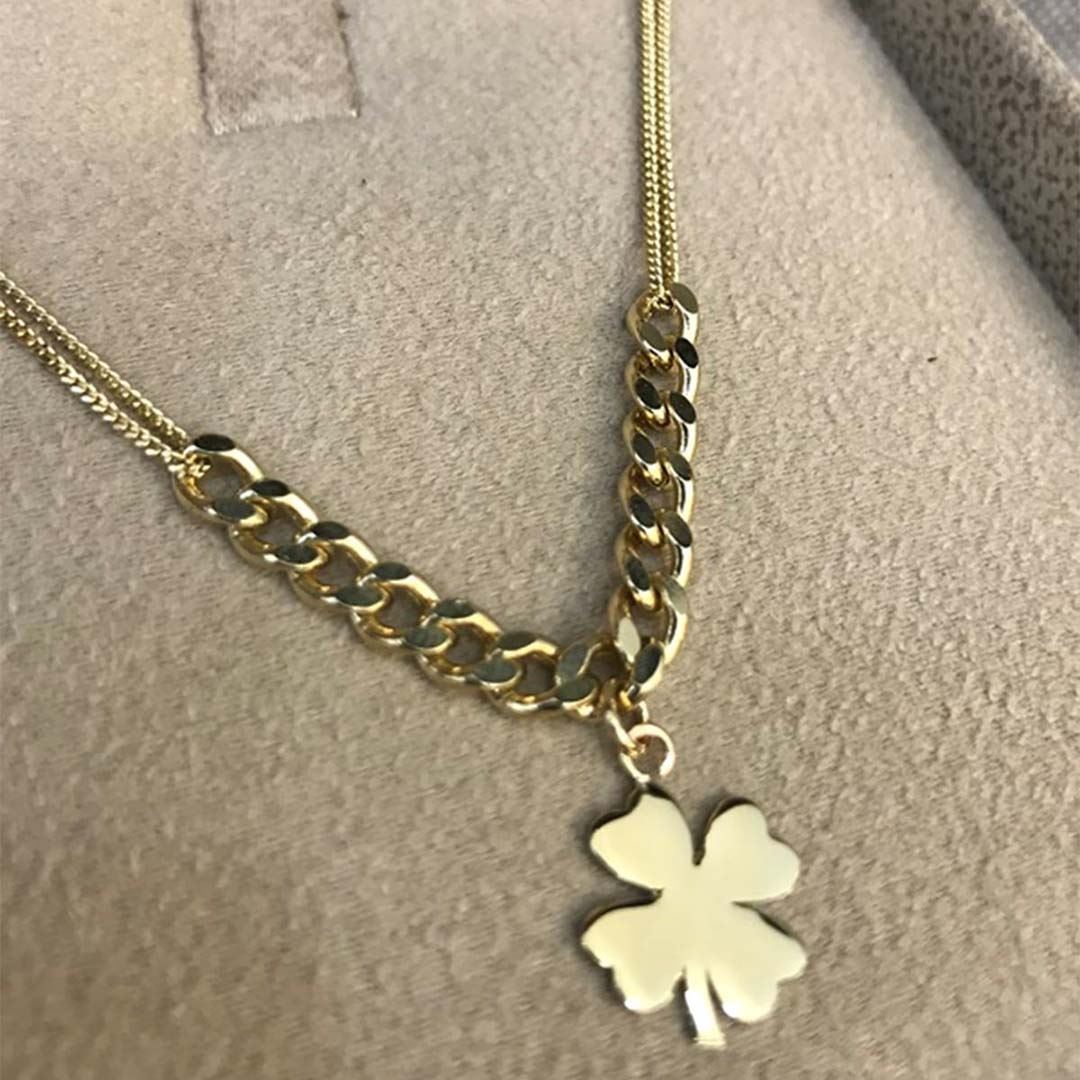 Zincirli Yonca Kolye Y00689