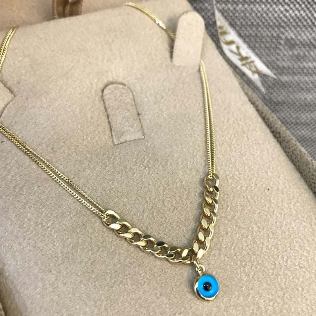 Zincirli Nazar Göz Kolye Y00690