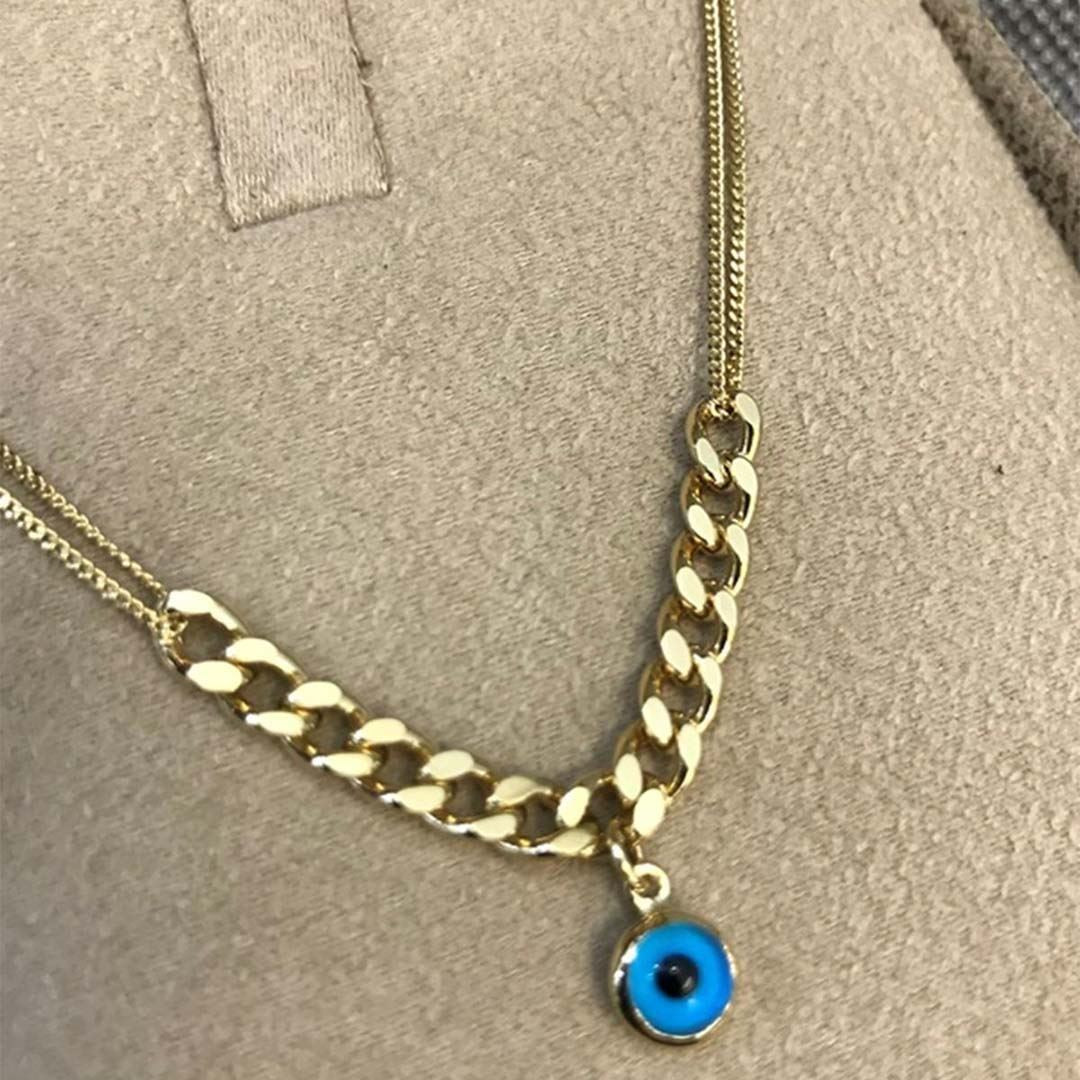 Zincirli Nazar Göz Kolye Y00690