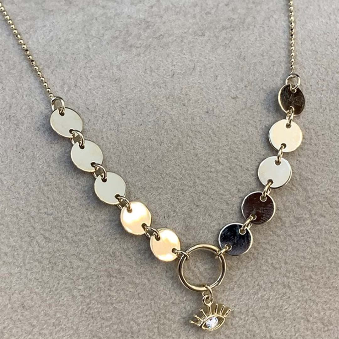 Pullu Göz Kolye Y00842