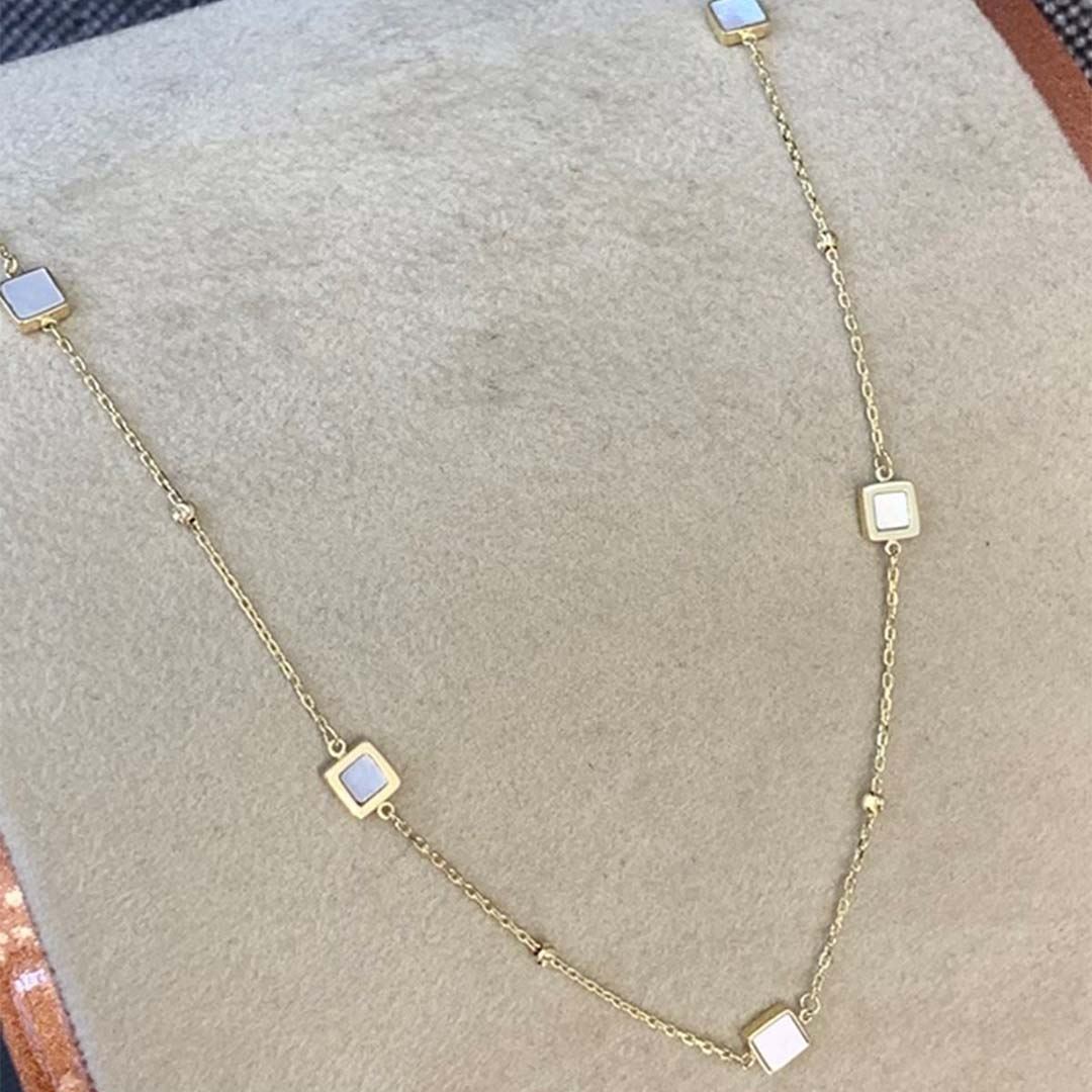 Sedef Taşlı Kolye Y00874