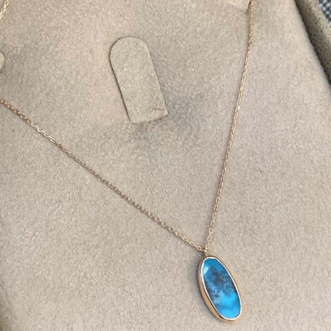 Firuze Taşlı Kolye Y00912